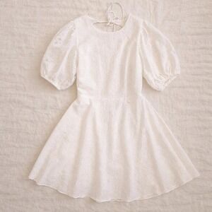 Olivaceous white eyelet dress Size S